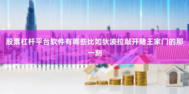 股票杠杆平台软件有哪些比如狄波拉敲开赌王家门的那一刻
